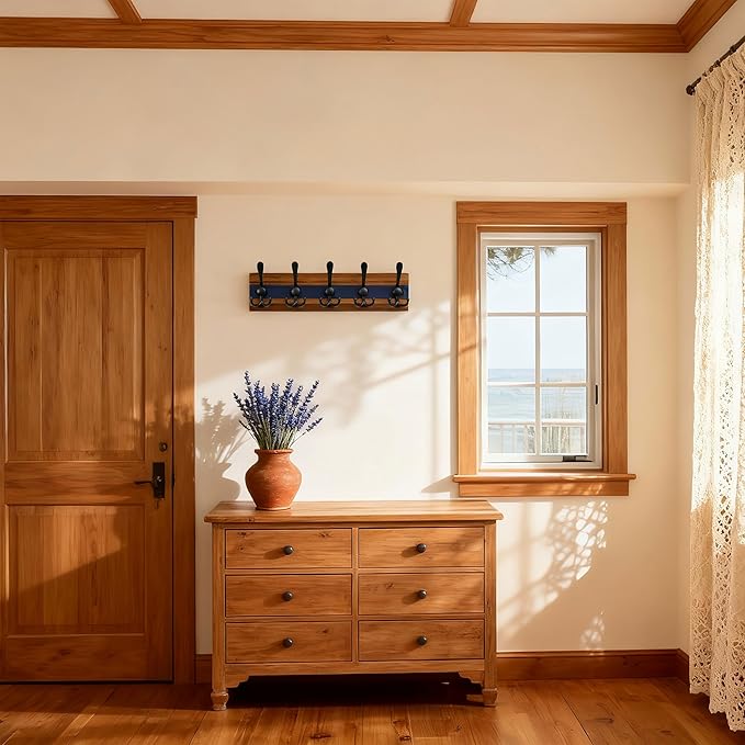 SKOLOO Rustic Wall Mounted Coat Rack