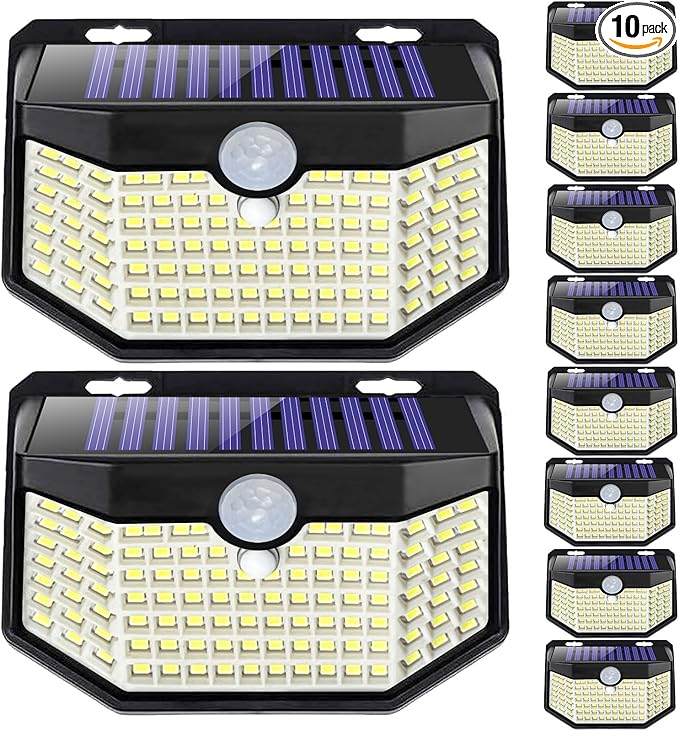 HMCITY Outdoor Solar Lights 120 LED