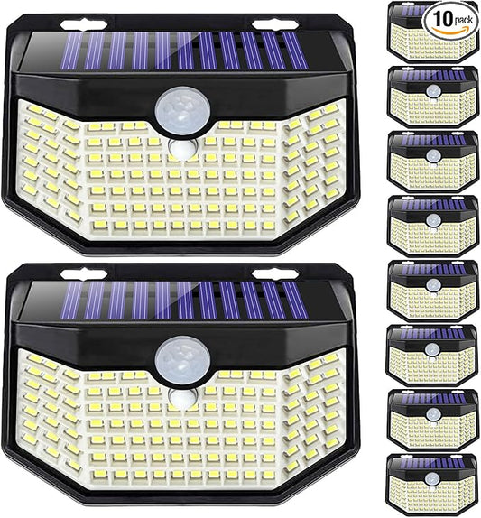 HMCITY Outdoor Solar Lights 120 LED