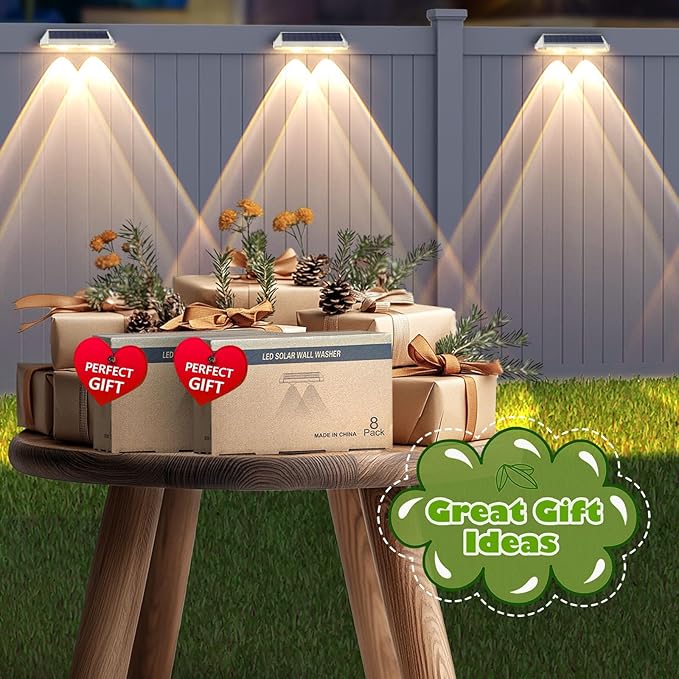 Solar Fence Lights Outdoor