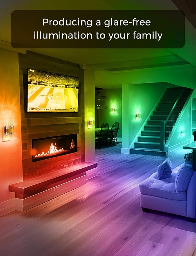 L LOHAS LED Night Lights Plug Into Wall, Color Changing Night Light