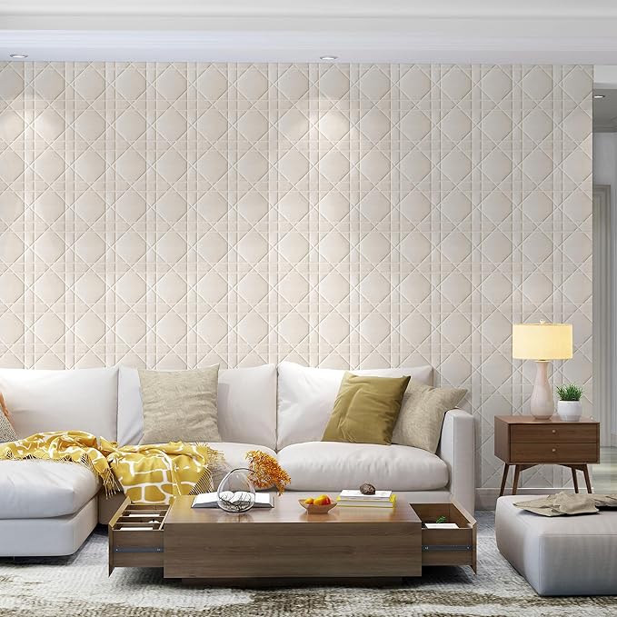 Velvet 3d wall panels for Interior wall Decor peel and stick, Soundproof