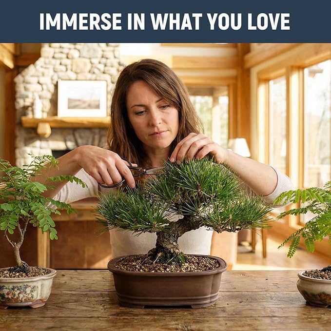 Bonsai Tree Kit - Complete Indoor Bonsai Starter Kit with 5 Unique Tree Seeds, Bonsai Tools - DIY Gardening Gift for Adults Women Men, Mom, Her, Friend (5 Bonsai Trees)