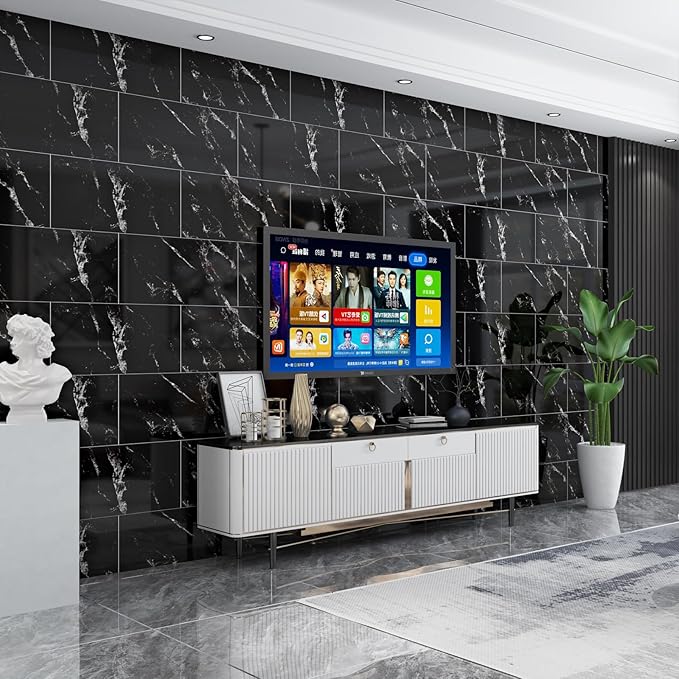 Haimin Wall Panels Peel and Stick 10 Pieces 23.6x11.8in Lightweight Backsplash