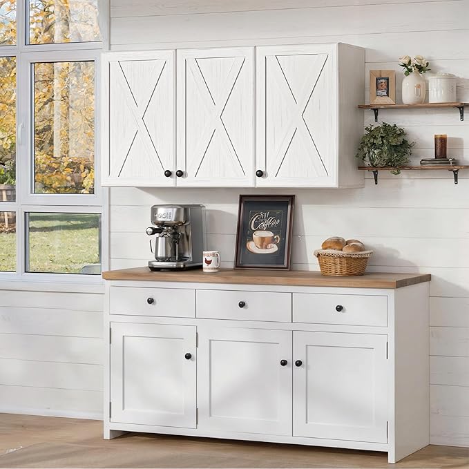 Furnaza Farmhouse Large Wall Cabinets