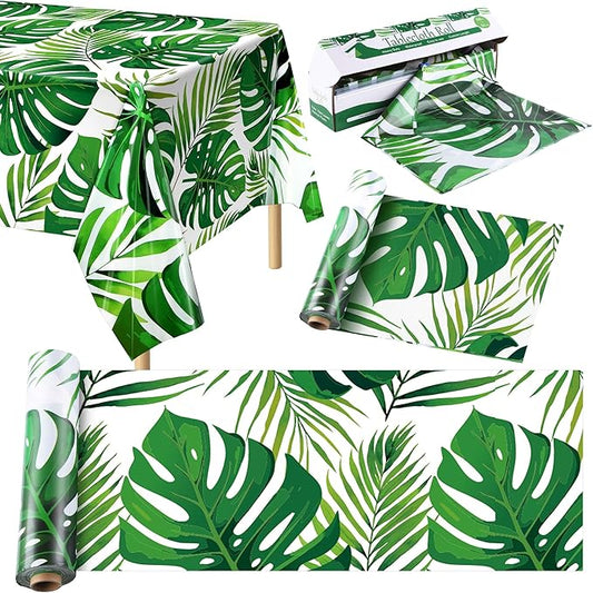 Kochorie 100 Ft x 54 Inch Palm Leaves Tablecloth Roll
