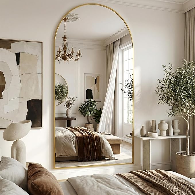 Suidia 86"x46" Arched Full Length Mirror