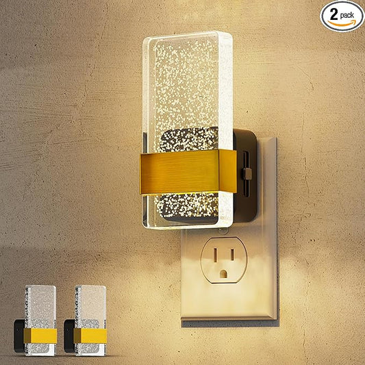 L LOHAS LED Night Lights Plug Into Wall, 2 Pack Plug in Night Light LED
