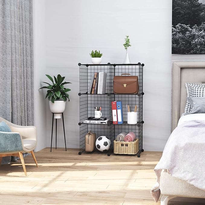 C&AHOME Wire Cube Storage, 6