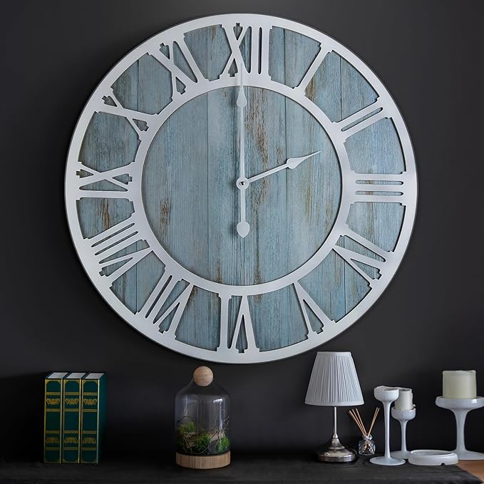 1st owned Wall Clocks for Living Room Decor, Round Silent Non Ticking, Modern