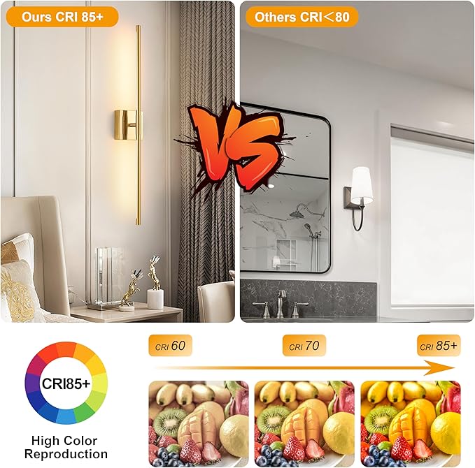Morauroral Gold Battery Operated Wall Sconces, Dimmable Wall Sconces
