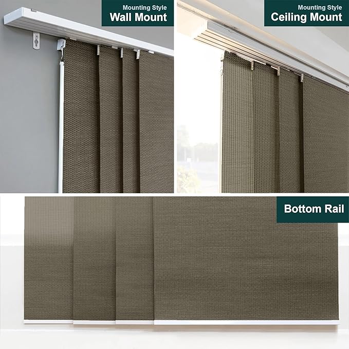 CHICOLOGY Panel Track Vertical Blinds