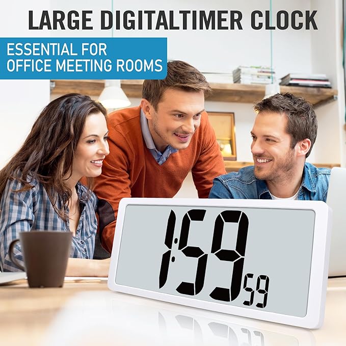 TXL 18.44" Large Amotic Digital Wall Clock