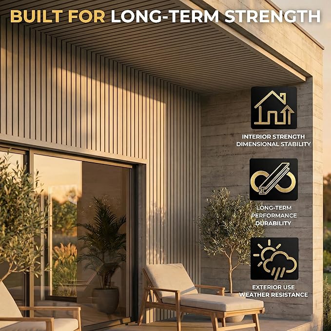 From Plain to Beautiful in Hours WPC Exterior Wall Slat Panels Waterproof