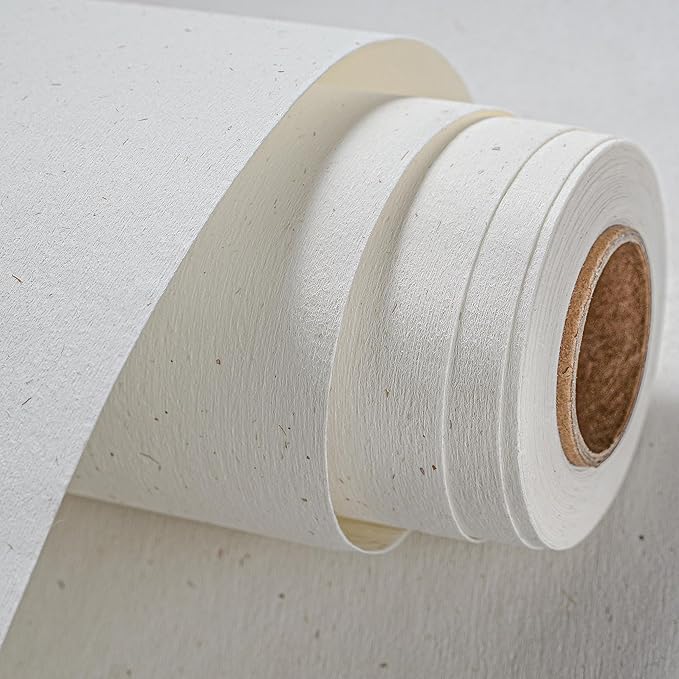 Natural White Wallpaper Grasscloth Textured Peel and Stick Wall