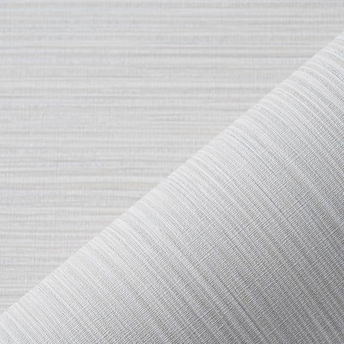 Grasscloth Textured Wallpaper Peel and Stick 24inX393in Fabric Wall Paper
