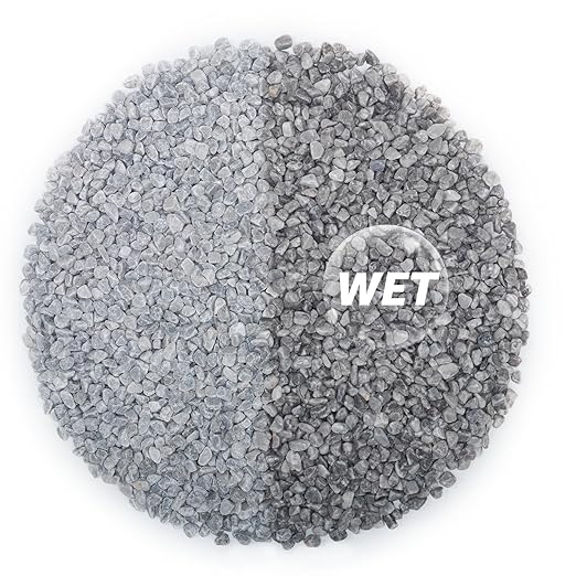 5lbs Natural Gravel Pebbles for Succulents and Cacti, 1/5 Inch Decorative River Stones – Perfect for Vases, Aquariums, Terrariums, and Outdoor Gardening, Mixed Colors (Grey, 5 Pounds)
