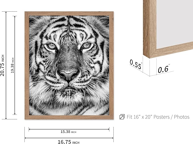 Poster Master Vintage Tiger Face Print