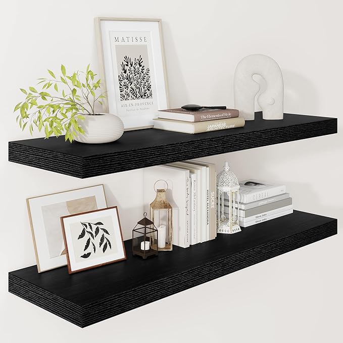 Vivelove 12" Deep Floating Shelves