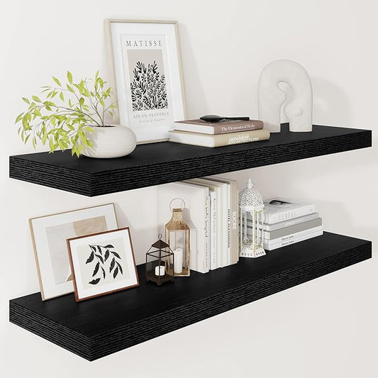 Vivelove 12" Deep Floating Shelves