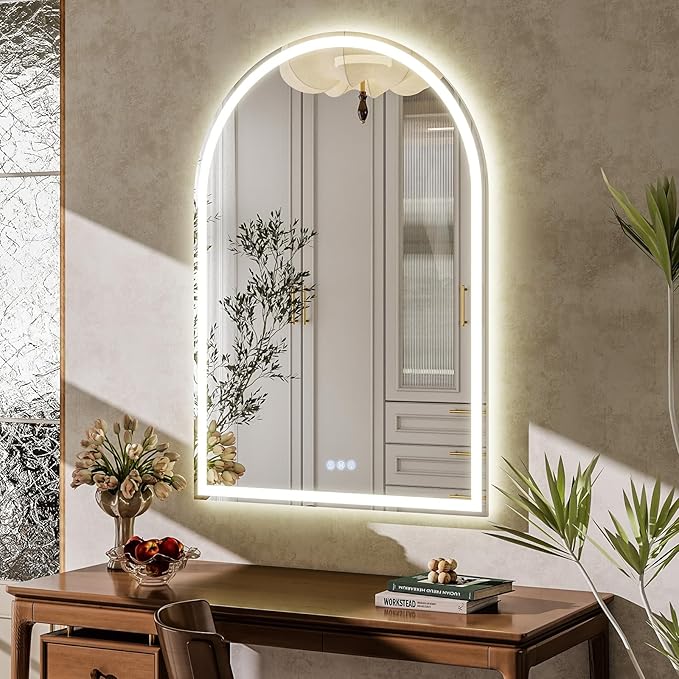 BEAUTYPEAK LED Arch Bathroom Mirrors