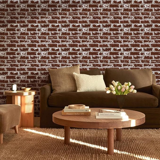 Commomy 3D Peel and Stick Brick Tiles
