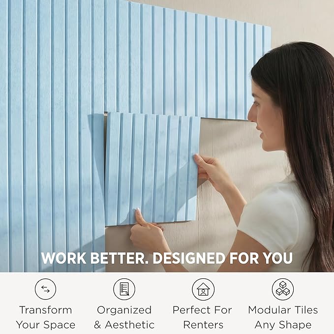 VIVELDA Large Bulletin Board 48x36- Office Wall Organizer to Replace Your Old