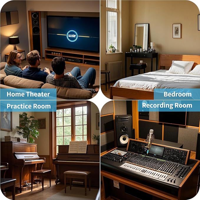 Art3d 10-Pack Peel and Stick Acoustic Panels