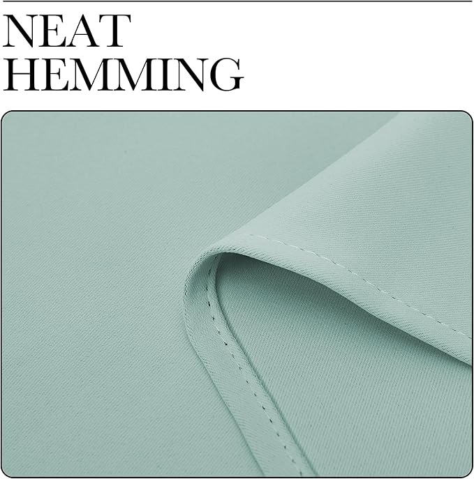 NICETOWN Blackout Curtains for Living Curtains, Aqua Blue, 1 Pair, 34-inch W x