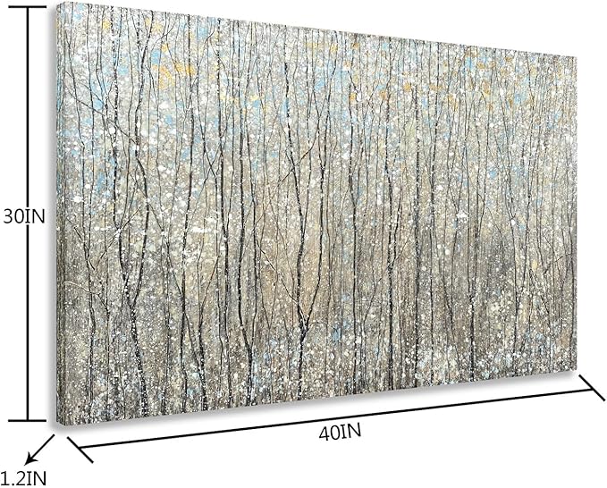 Yihui Arts Abstract Tree Canvas Wall Art