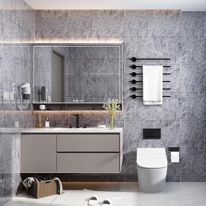 Haimin Wall Panels Peel and Stick 20 Pieces 23.6x11.8in Backsplash Marble Look