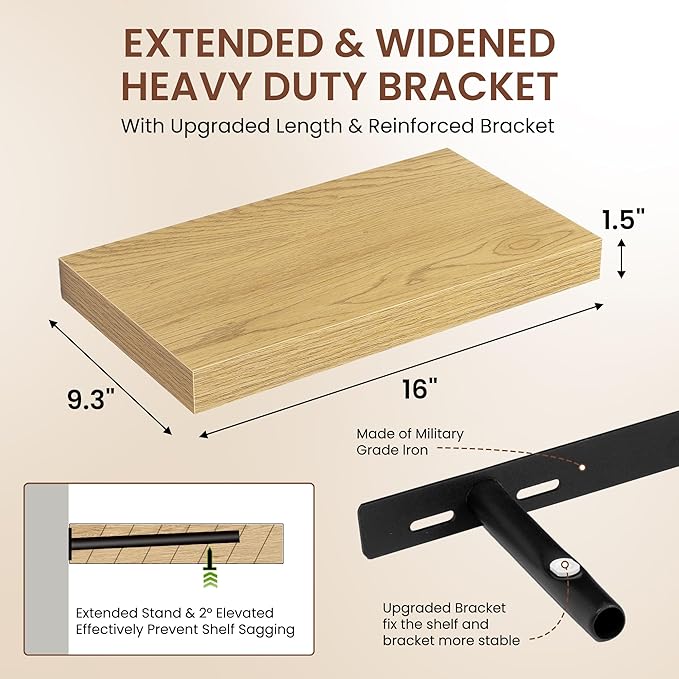 Dreamland 16 Inches Floating Shelves