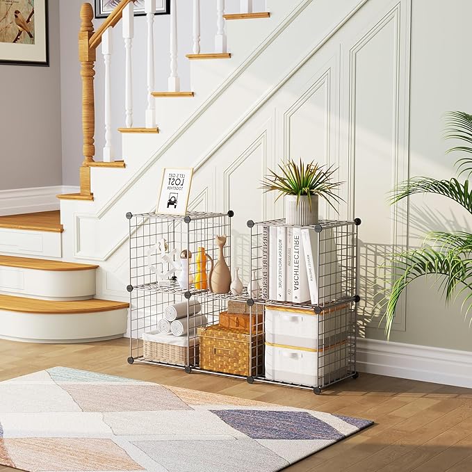 C&AHOME Wire Cube Storage, 6