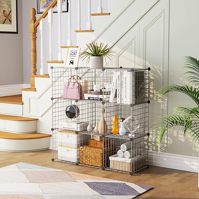 C&AHOME Wire Cube Storage, 9