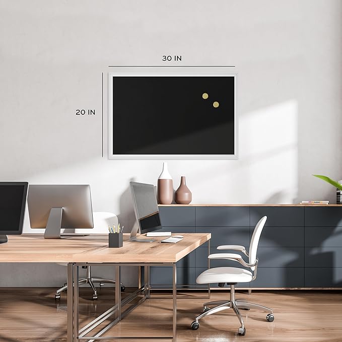 U Brands 20" x 30" Magnetic Chalkboard