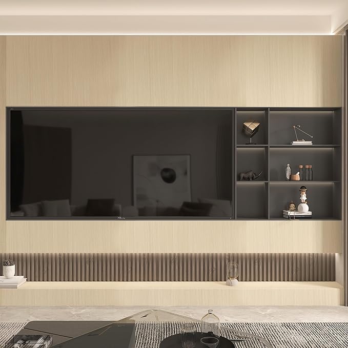 BOMENG White Oak Wood Contact Paper Peel and Stick Light Oak Wallpaper
