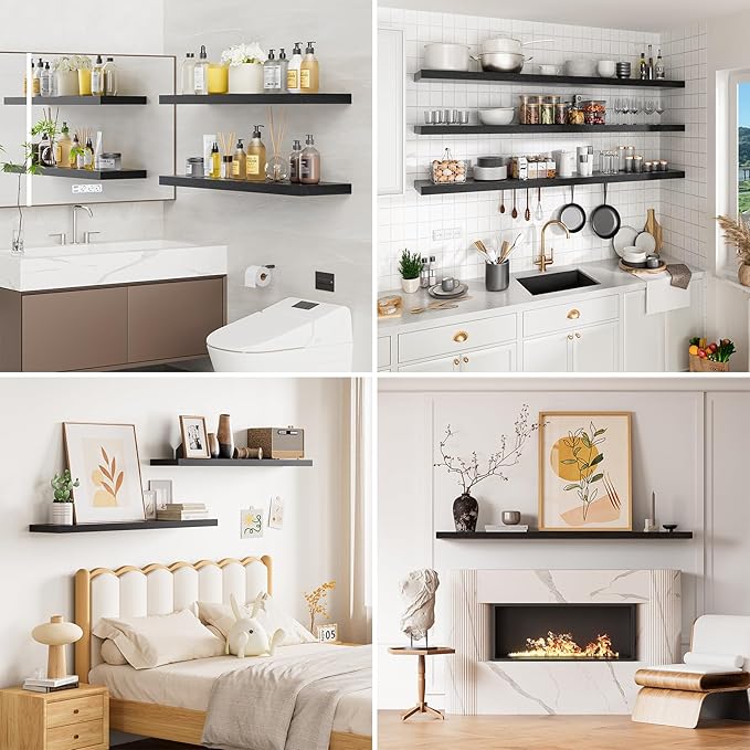 Heimlove 55 Inch Long Floating Shelves