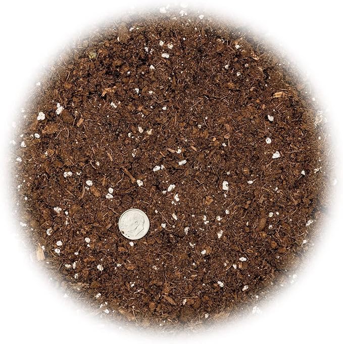 GARDENERA Premium Bamboo Potting Soil Mix - (4 Quart Bag)