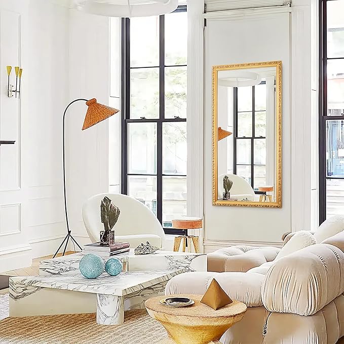 Large Decorative Mirror for Wall Decor, Big Vanity Mirror for Bathroom