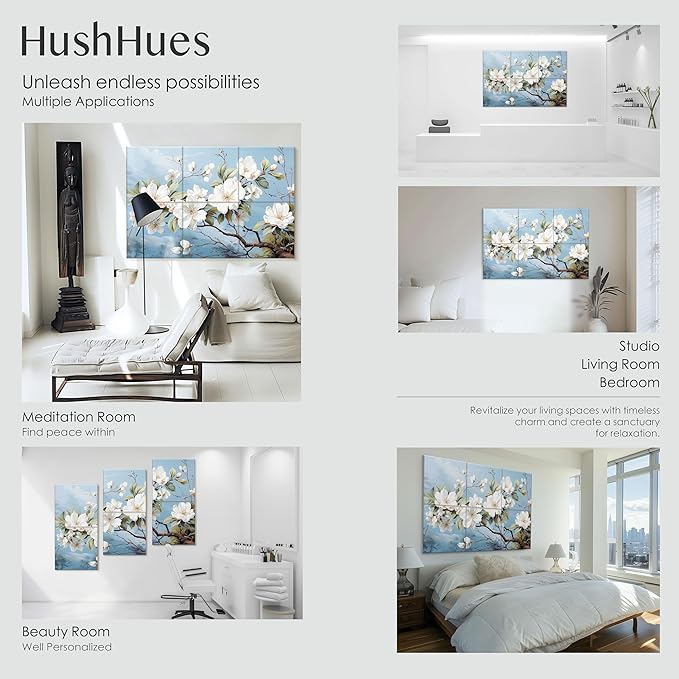 6-Pack Art Acoustic Panels 72x48 Inches Large Decorative Acoustic Panels