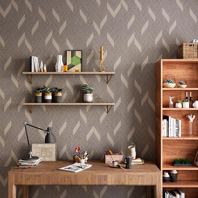 BOMENG Herringbone Peel & Stick Wallpaper