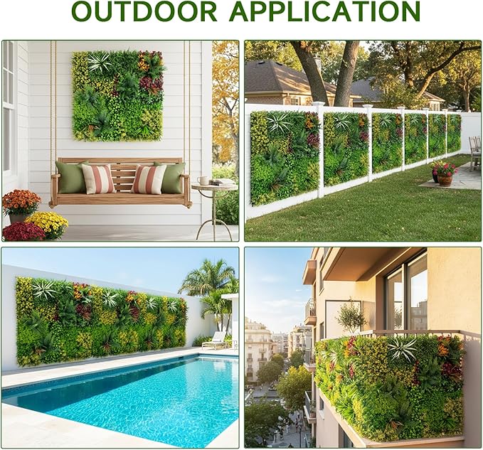Artificial Grass Wall Backdrop Panels, Faux Boxwood Panels