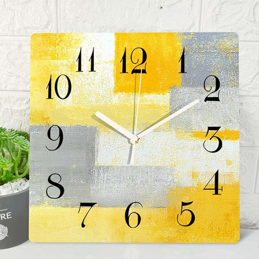 ArtSocket 12 Inch Silent Non-Ticking Wall Clock, Modern Vintage Style, Battery