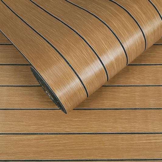 VEELIKE Honey Teak Wood Slat Wall Panels Peel and Stick 3D Wooden Panels Wall