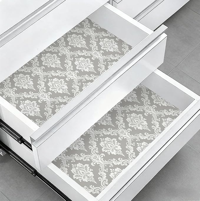 Peel and Stick Wallpaper Grey and White Damask Wallpaper