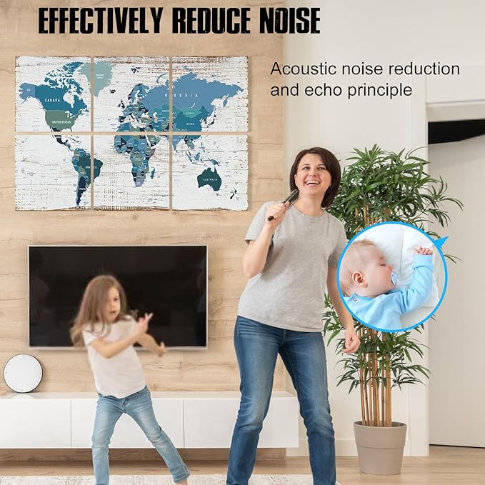 YPY Acoustic Panels Soundproof Wall Panels: Sound Absorbing Panels Decorative