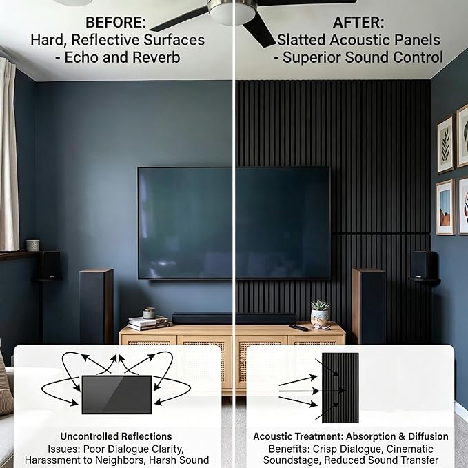 Acoustic Wood Slat Wall Panels
