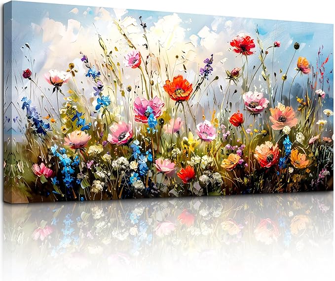 SERIMINO Large Wall Art for Living Room Canvas Prints, Farmhouse Nature Floral