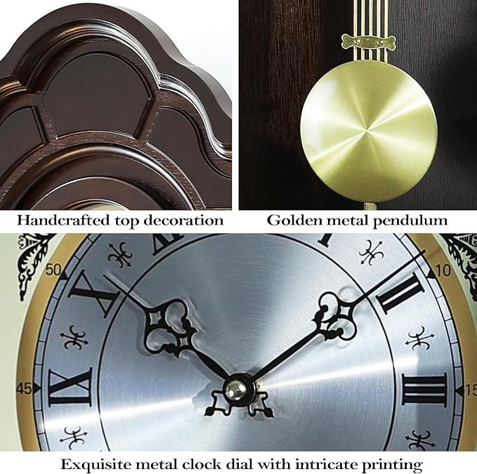 AYRELY® 36IN Big Grandfather Vintage Wall Clock