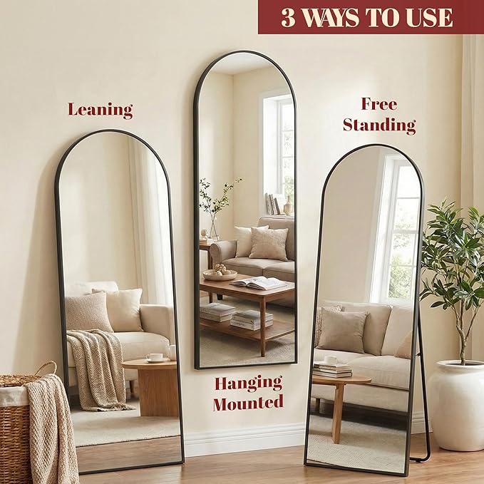 Suidia 58"x18" Arched Full Length Mirror
